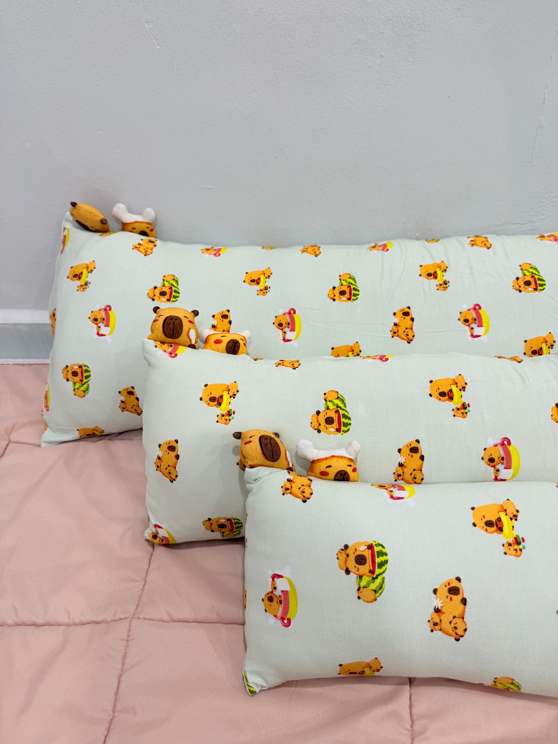 Snuggly Bamboo Pillow - Capybara Cuddle