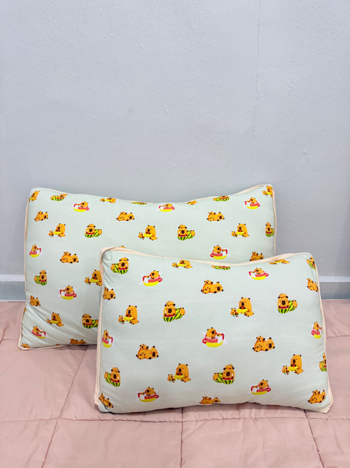 Snuggly Bamboo Pillow - Capybara Cuddle